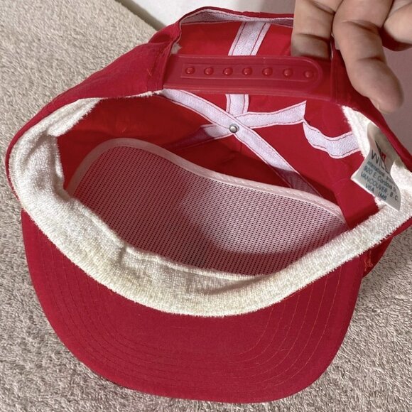Vintage 90s Coca Cola Red Snap Back Trucker Style Hat - Picture 10 of 13